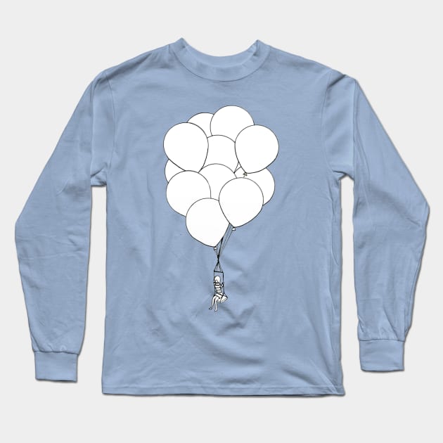 Blank balloon ride Long Sleeve T-Shirt by TealPangolin